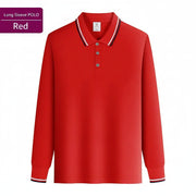 Men's Long Sleeve Polo Shirt | Custom Logo Workwear & Gift Tee - Diyprint