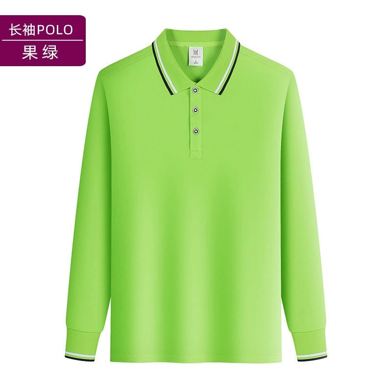 Men's Long Sleeve Polo Shirt | Custom Logo Workwear & Gift Tee - Diyprint