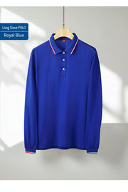 Men's Long Sleeve Polo Shirt | Custom Logo Workwear & Gift Tee - Diyprint