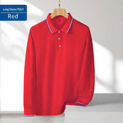 Men's Long Sleeve Polo Shirt | Custom Logo Workwear & Gift Tee - Diyprint