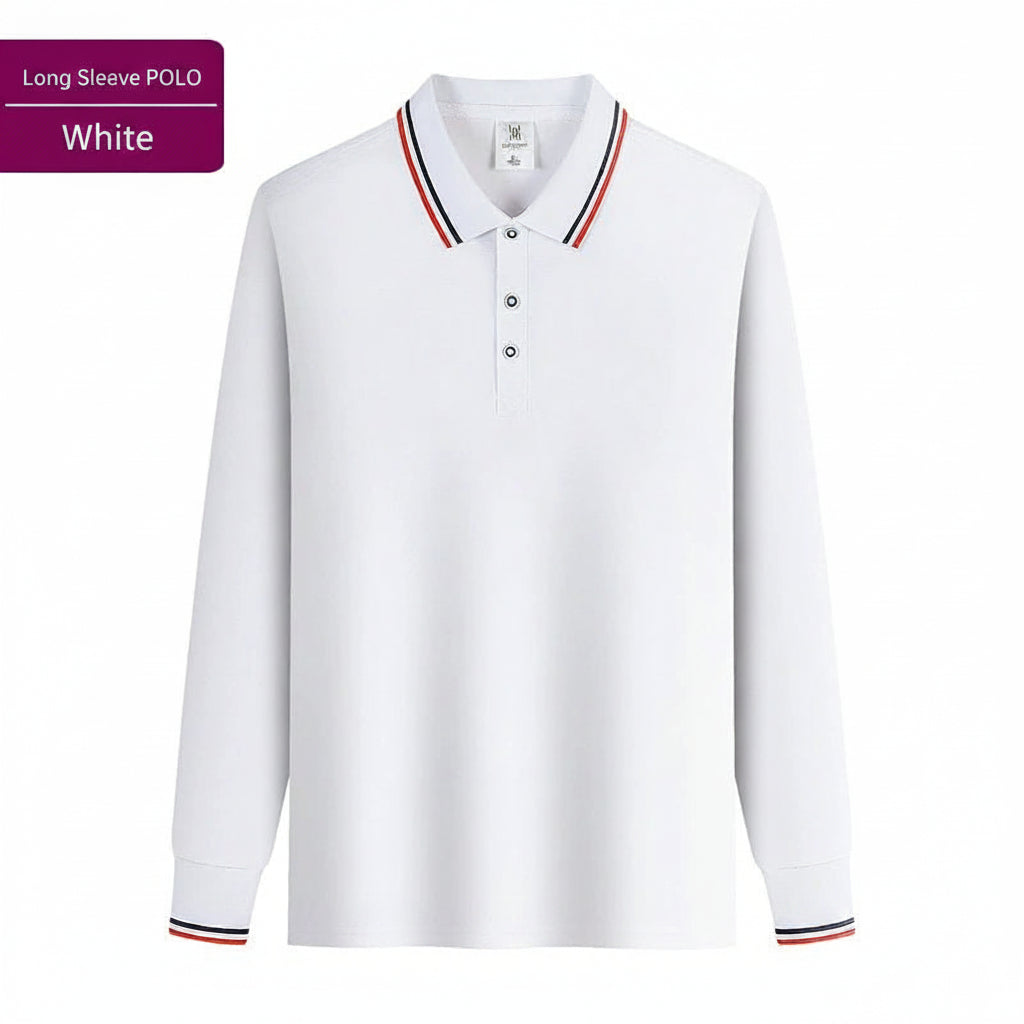 Men's Long Sleeve Polo Shirt | Custom Logo Workwear & Gift Tee - Diyprint