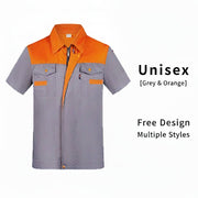 Reflective Trim Work Polo Shirt | Custom Embroidery Uniform | DIYPRINT - Diyprint
