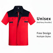Reflective Trim Work Polo Shirt | Custom Embroidery Uniform | DIYPRINT - Diyprint