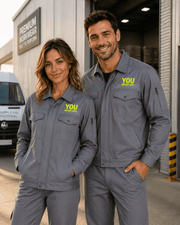 Two-Tone Work Jacket / Custom Work Uniform Jacket - Diyprint