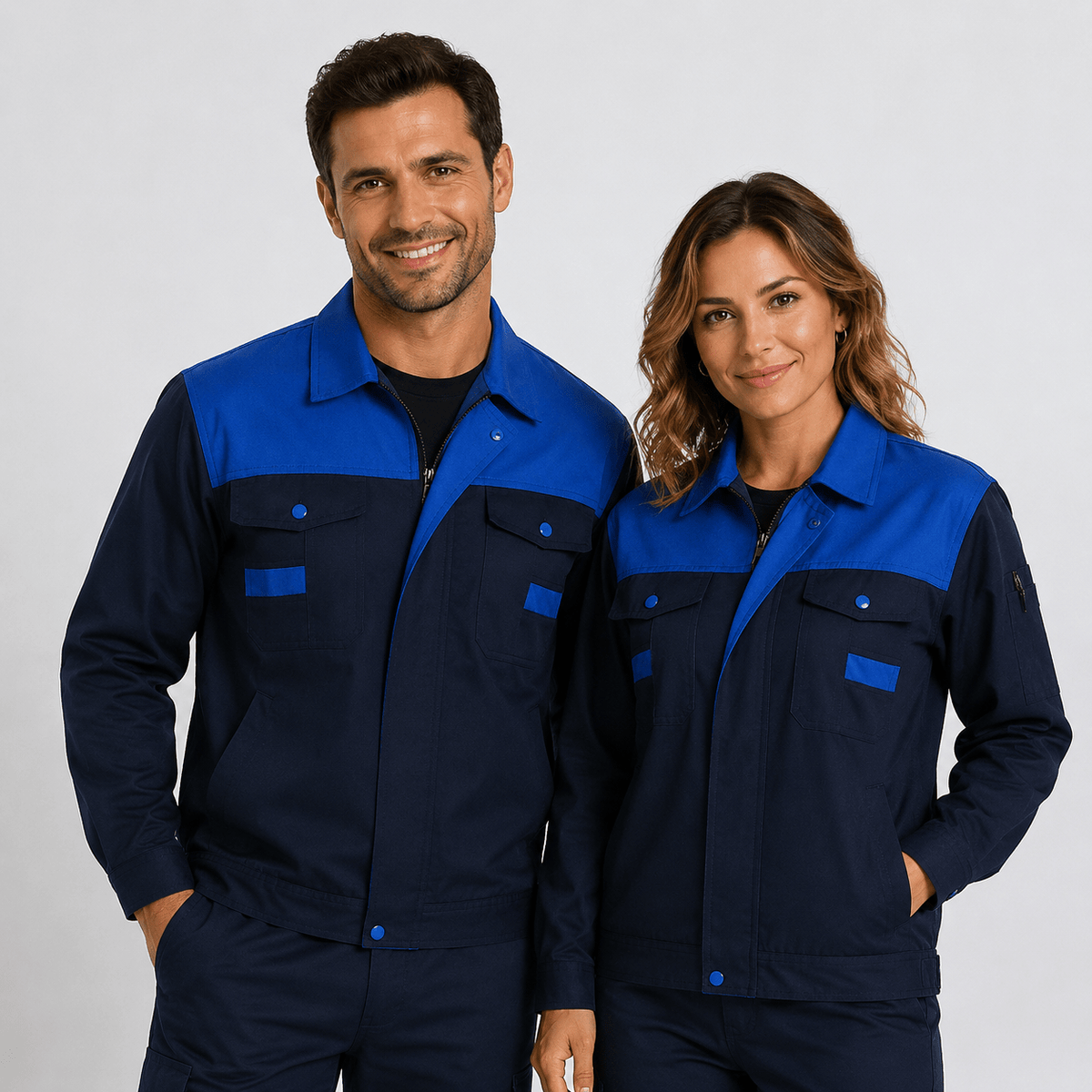 Two-Tone Work Jacket / Custom Work Uniform Jacket - Diyprint