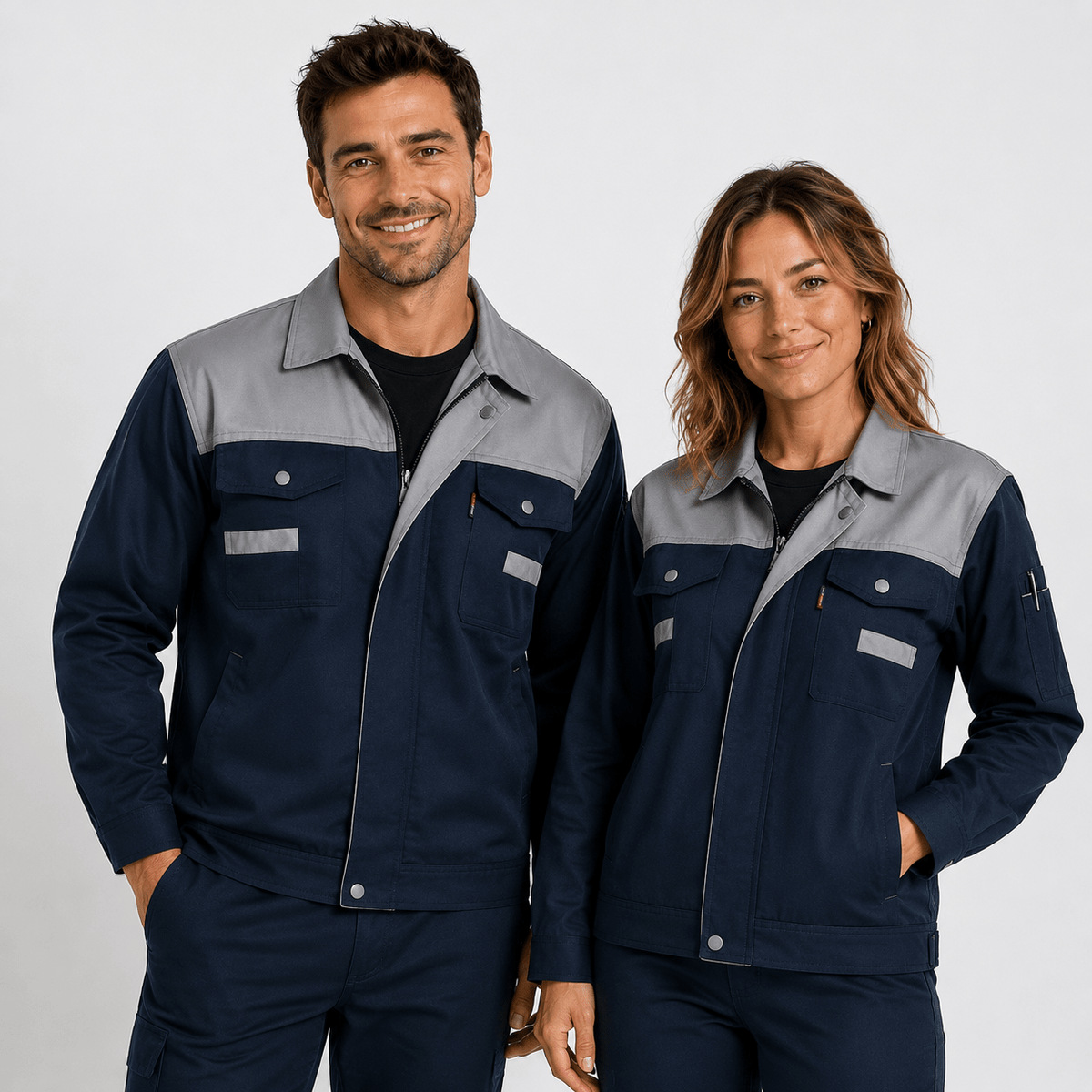 Two-Tone Work Jacket / Custom Work Uniform Jacket - Diyprint
