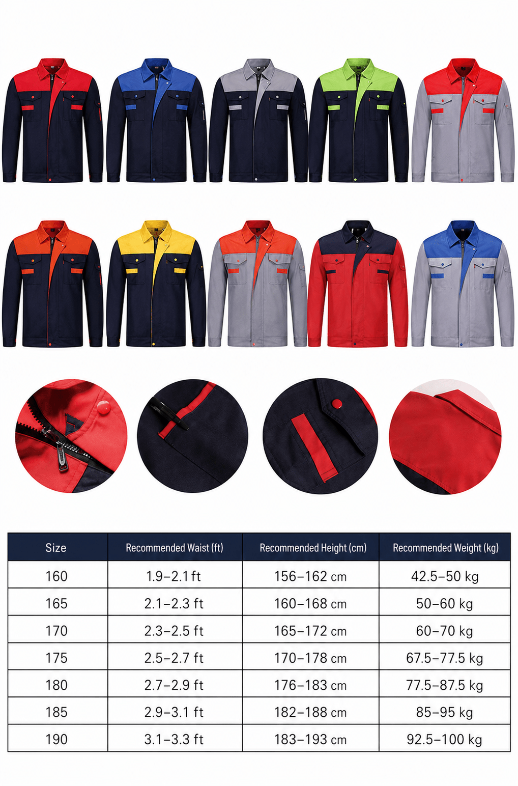 Two-Tone Work Jacket / Custom Work Uniform Jacket - Diyprint