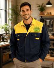 Two-Tone Work Jacket / Custom Work Uniform Jacket - Diyprint