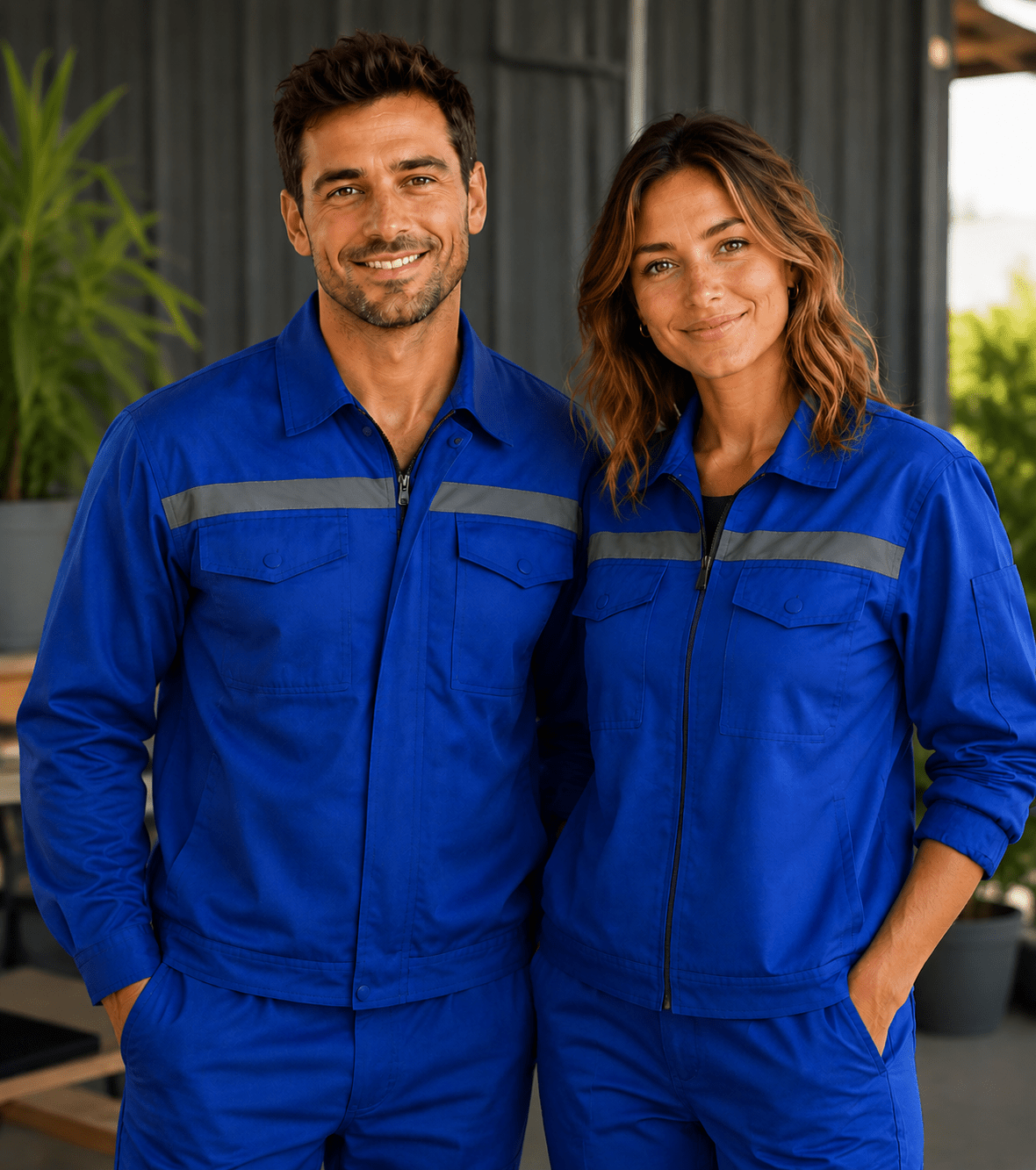 Two-Tone Work Jacket / Custom Work Uniform Jacket - Diyprint